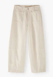 Cropped coloured jeans, Parchment, webstill