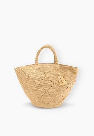 Basket bag, Natural, webstill