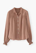 Checked shirt, Berry gold, webstill