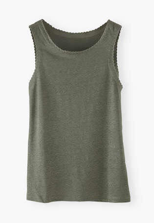 Scallop-edge vest, Dark bay, webstill