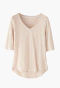 V-neck T-shirt, Blush, webstill