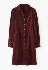 Button-through dress, Maroon, webstill