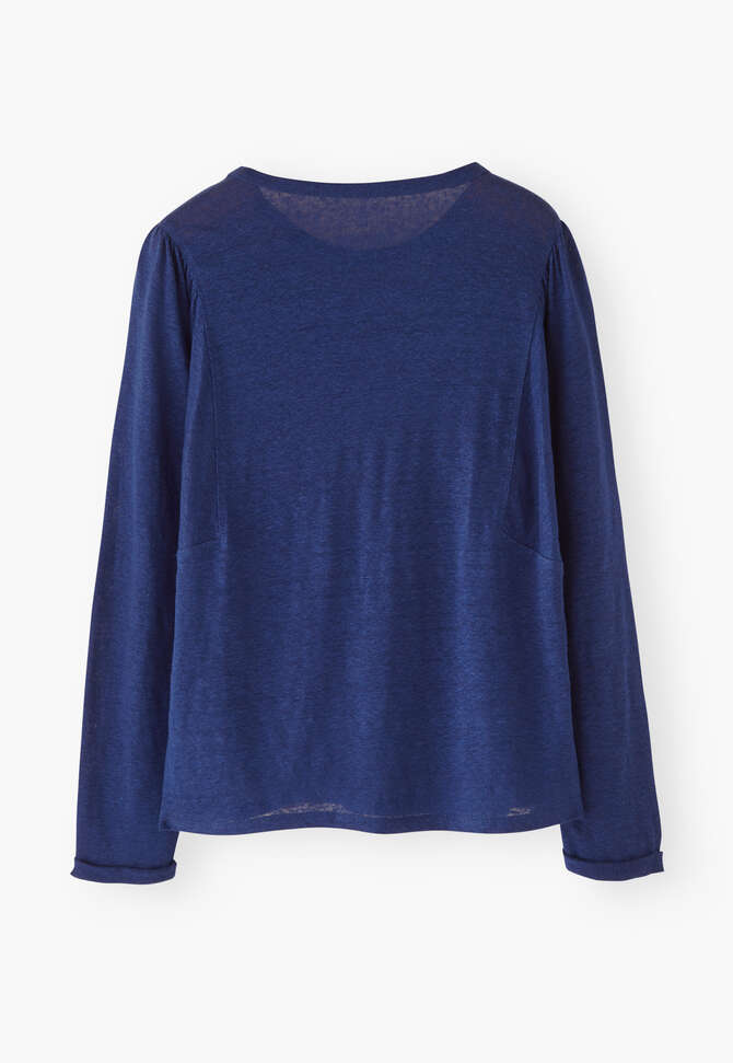 Long-sleeve top, Deep navy, completeTheLook