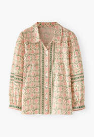 Printed blouse, Ivory pink, webstill
