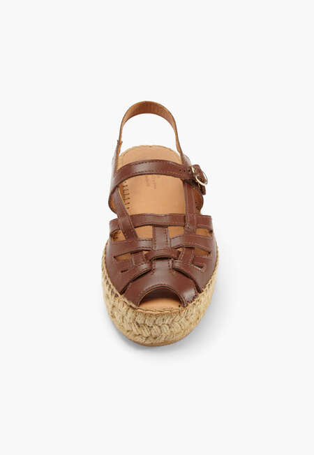 Platform sandals, Brown, completeTheLook