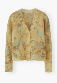 Printed cardigan, Lemon sky, webstill