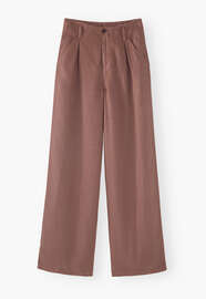 Wide-leg trousers, Brown mauve, webstill