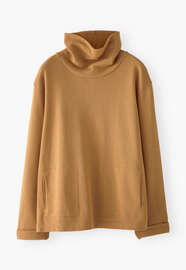 Funnel-neck sweatshirt, Dijon, webstill