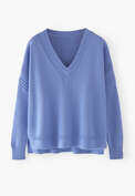 V-neck sweater, Cornflower, webstill