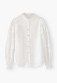 Broderie blouse, Soft ivory, webstill