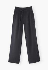 Wide-leg trousers, Black, webstill