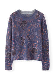 Printed sweater, Indigo pink, webstill
