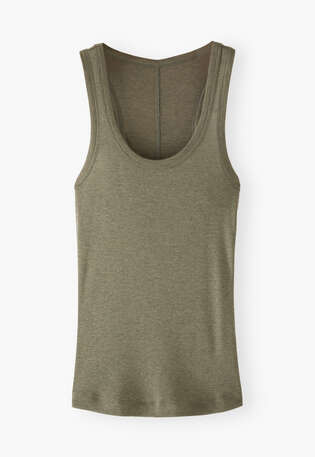 Scoop-neck vest, Bay green, webstill