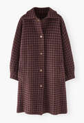 Checked jacket, Burgundy, webstill