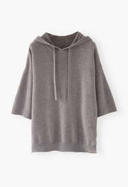 Short-sleeve hoodie, Graphite, webstill