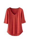 V-neck T-shirt, Crimson, webstill