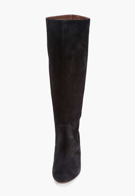 Heeled long boots, Black, completeTheLook