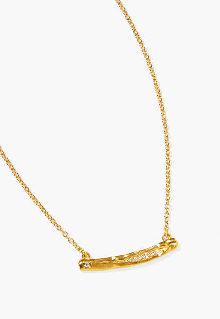 Bar necklace, Gold, completeTheLook