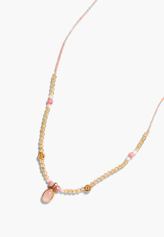 Necklace, Rose quartz, completeTheLook