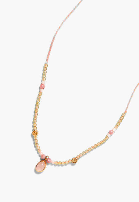 Necklace, Rose quartz, completeTheLook