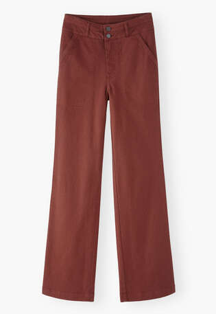 Flared trouser, Chilli plum, webstill