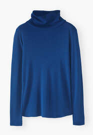 High-neck top, Deep cobalt, webstill