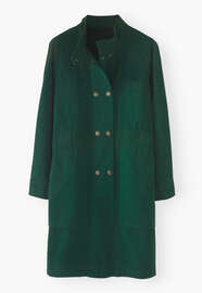 Utility shift-dress, Bottle green, webstill