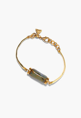 Ceramic bracelet, Gold ocean, webstill