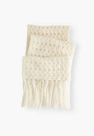 Crochet stitch scarf, Ecru, webstill