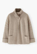 Knitted jacket, Oatmeal, webstill