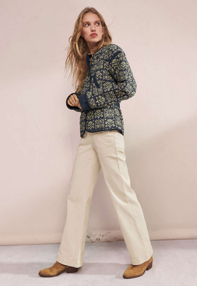 Flared trouser, Ecru, completeTheLook