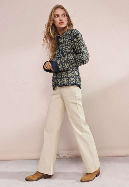 Flared trouser, Ecru, completeTheLook