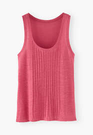 Pintuck vest, Cerise, webstill