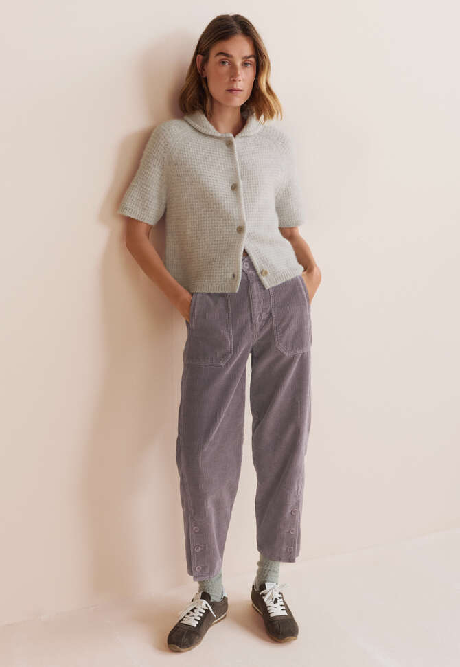 Relaxed carrot cords, Grape, completeTheLook