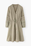 Drawstring dress, Yellow fern, webstill