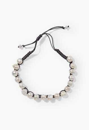 Pearl bracelet, Anthracite, webstill