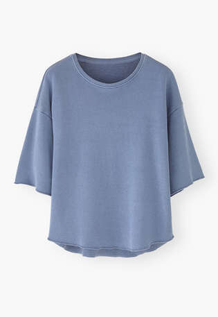 Loopback T-shirt, Denim, webstill