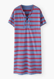 Striped tunic, Cornflower scarlet, webstill