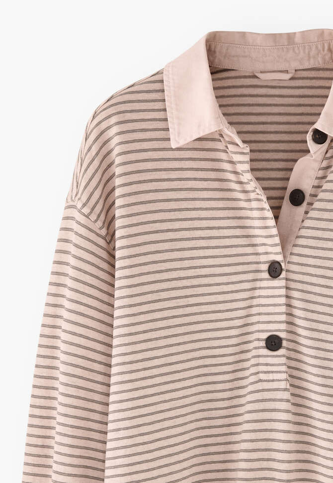 Striped collared top, Blossom, completeTheLook