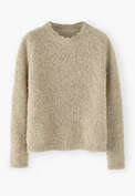 Round-neck sweater, Light fawn, webstill