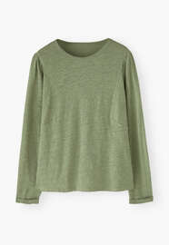 Long-sleeve top, Sage green, webstill