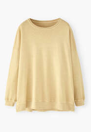 Drop-shoulder top, Warm yellow, webstill