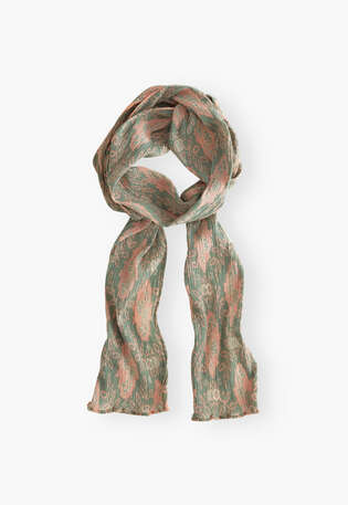 Printed scarf, Bay peach, webstill