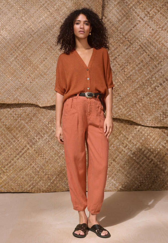Balloon trousers, Brick, completeTheLook
