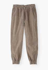 Cord jogger, Brown mink, webstill