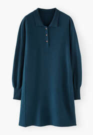 Collared dress, Petrol, webstill