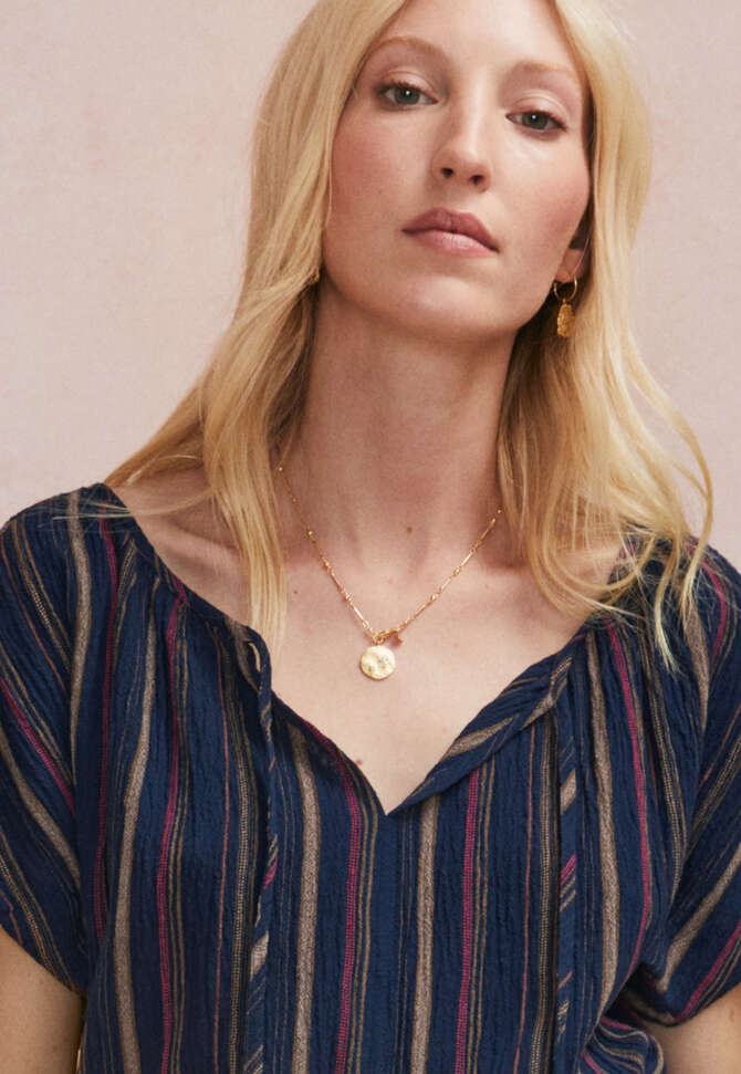 Striped blouse, Midnight, completeTheLook