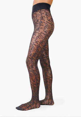 Lace tights, Black, webstill