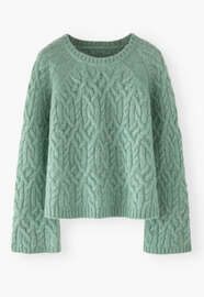 Cable-stitch sweater, Soft aqua, webstill