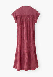 Mixed-check dress, Hot pink, webstill